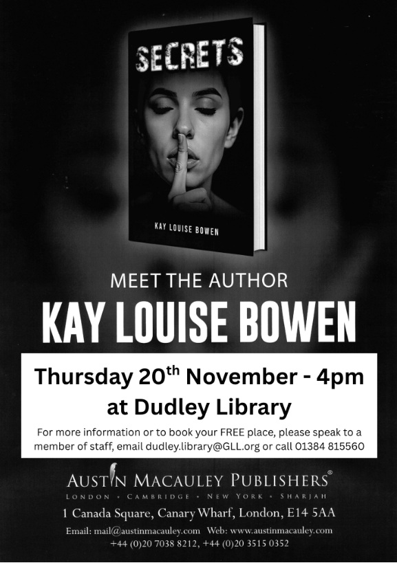 Dudley Library - Author Event: Kay Louise Bowen